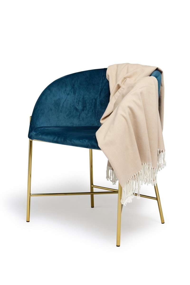 Herringbone Throw - Bisque | Alashan Cashmere | Throws & Rugs | Thirty 16 Williamstown