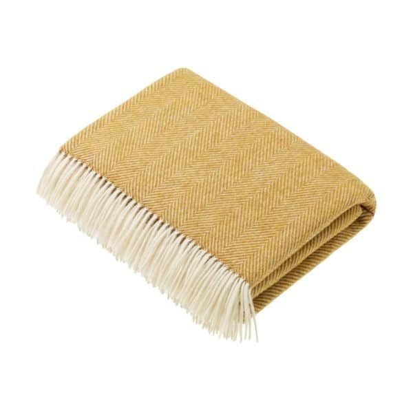 Herringbone Throw - Gold | Bronte By Moon | Throws & Rugs | Thirty 16 Williamstown