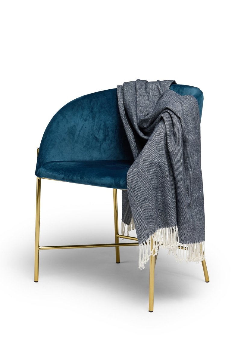Herringbone Throw - Onyx | Alashan Cashmere | Throws & Rugs | Thirty 16 Williamstown