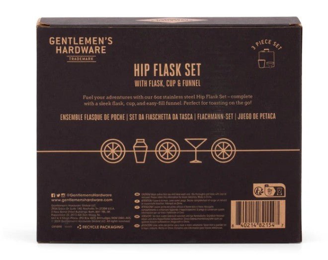 Hip Flask Set | Gentlemen's Hardware | Men's Accessories | Thirty 16 Williamstown