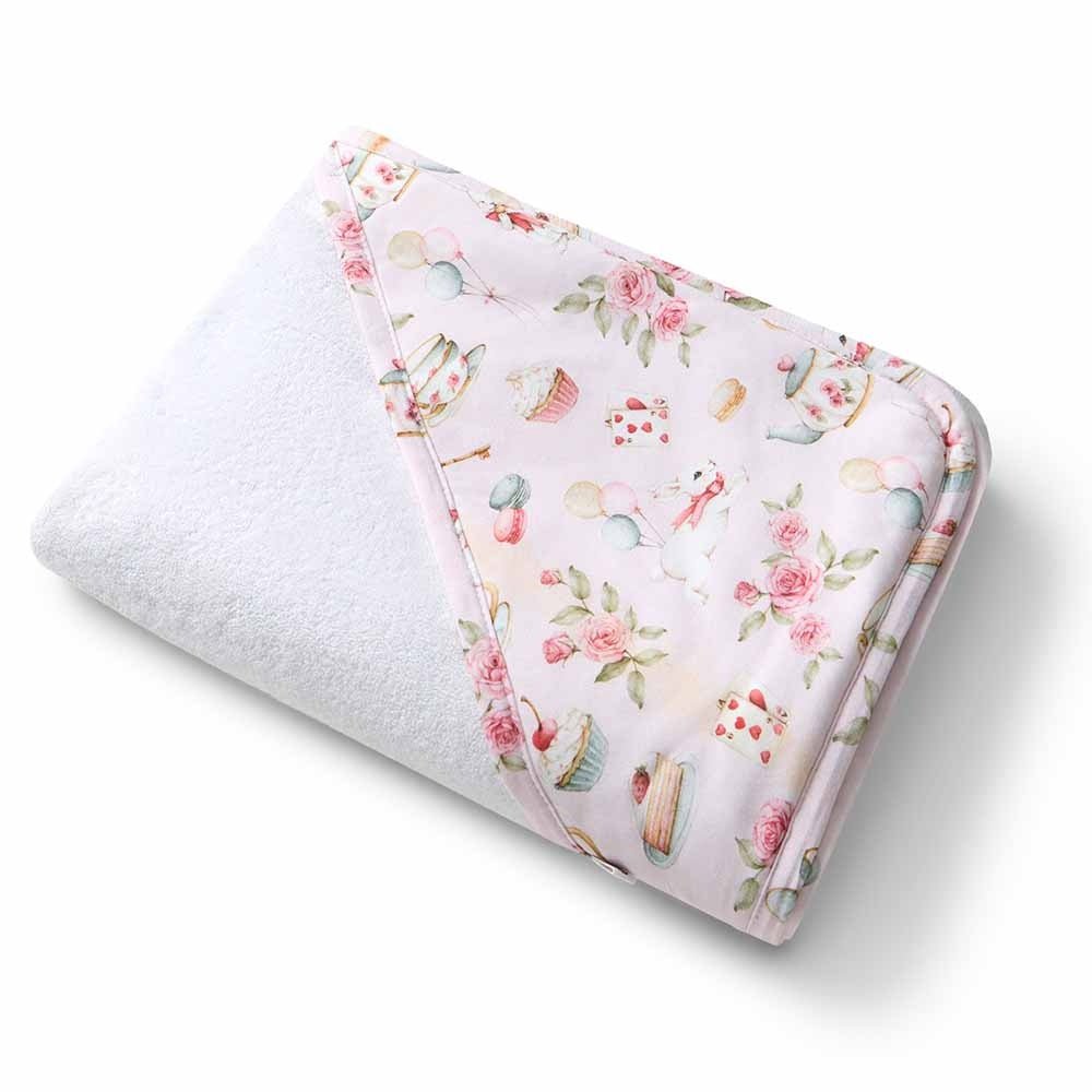 Hooded Towel - Alice's Tea Party | Snuggle Hunny | Bath Time | Thirty 16 Williamstown
