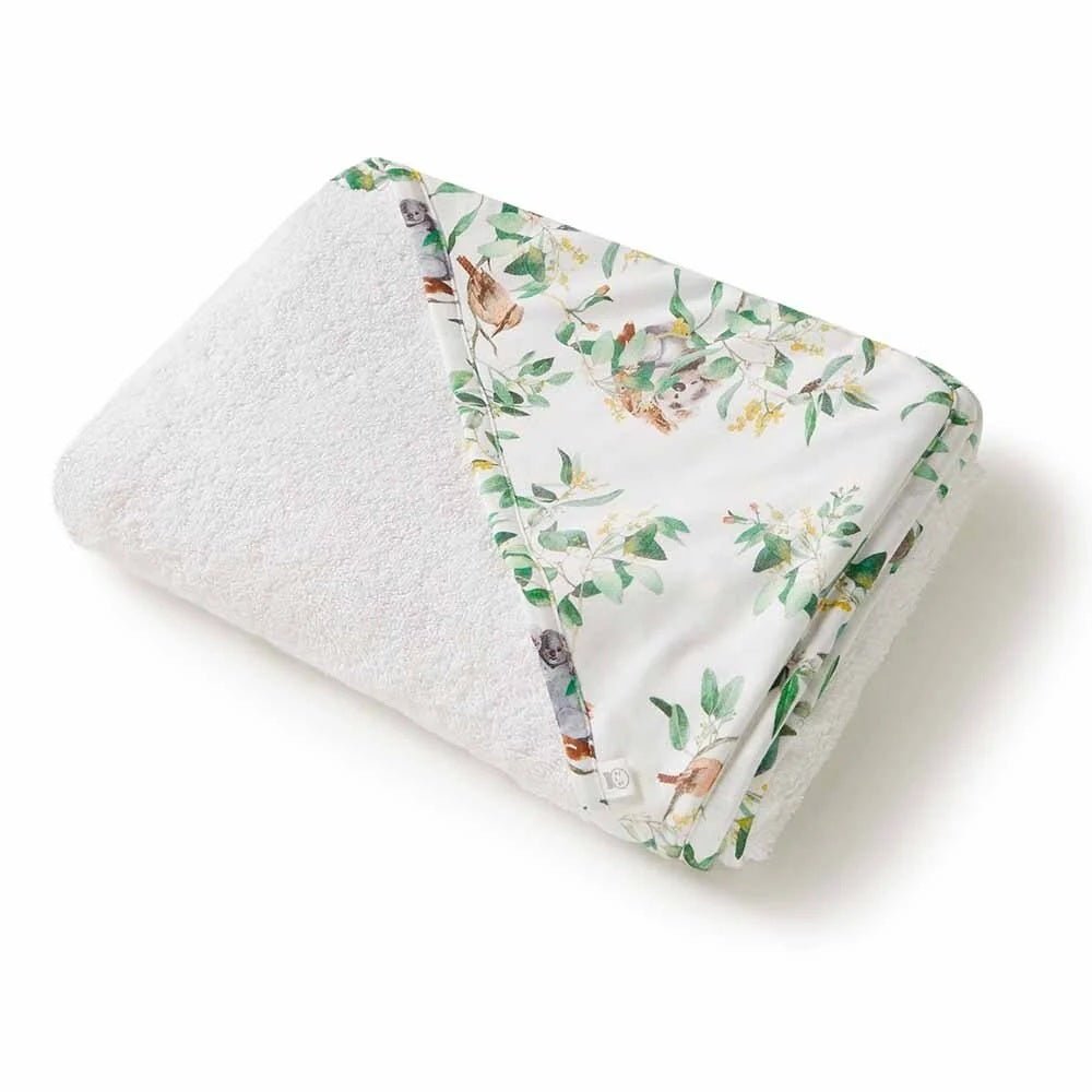 Hooded Towel - Eucalypt | Snuggle Hunny | Bath Time | Thirty 16 Williamstown