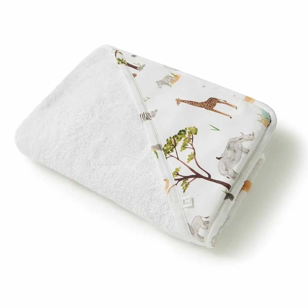 Hooded Towel - Safari | Snuggle Hunny | Bath Time | Thirty 16 Williamstown