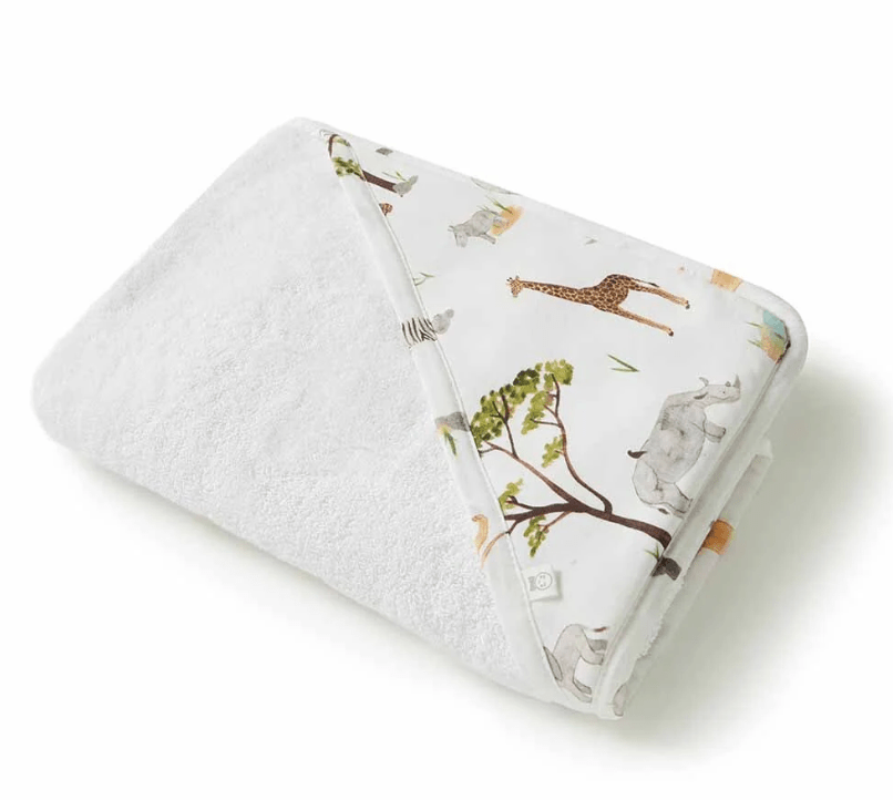 Hooded Towel - Safari | Snuggle Hunny | Bath Time | Thirty 16 Williamstown