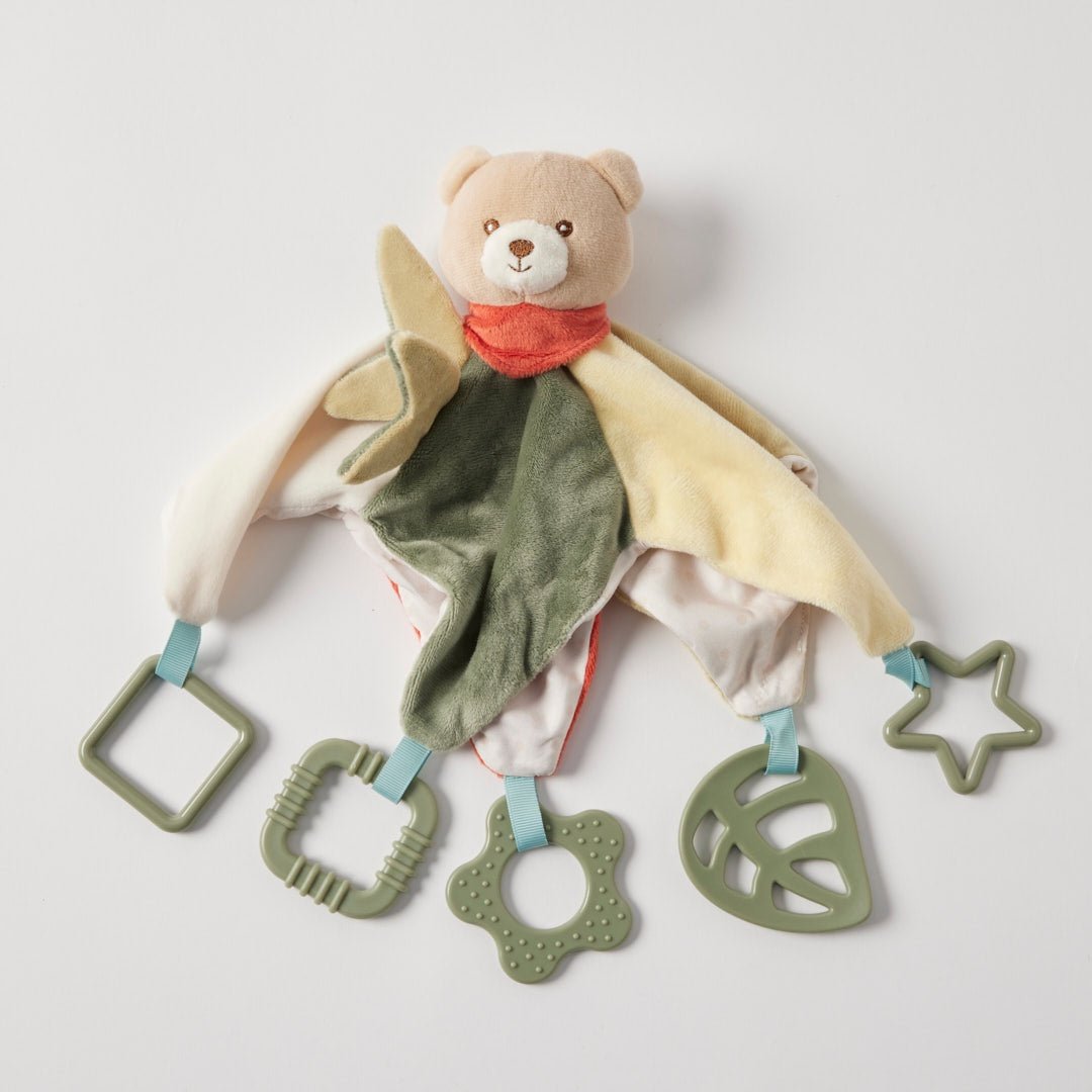 Hugglies Bear Rattle Comforter | Jiggle &amp; Giggle | Comforters, Teethers &amp; Rattles | Thirty 16 Williamstown