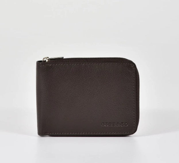Hunter RFID Men's Leather Zip Around Wallet - Brown | Cobb & Co | Men's Wallets | Thirty 16 Williamstown