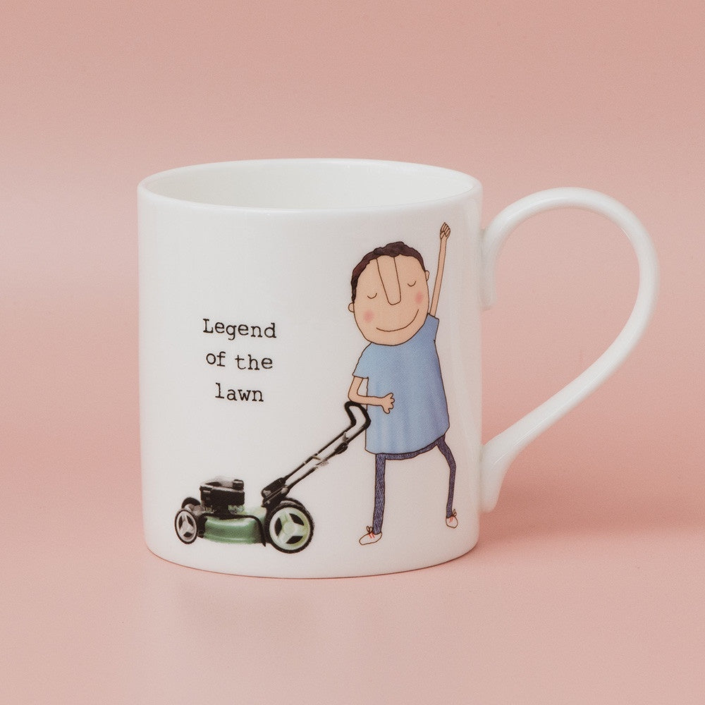 Boxed Bone China Mug 350ml - Lawn Legend