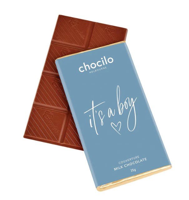 "It's a Boy" Milk Chocolate Block - 35g | Chocilo | Confectionery | Thirty 16 Williamstown
