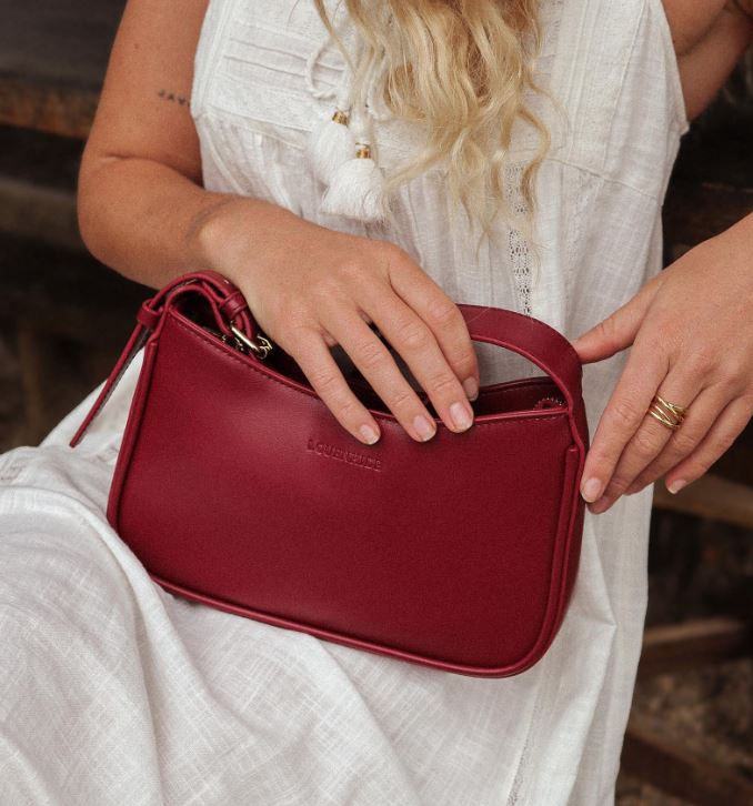 Ivy Shoulder Bag - Cherry | Louenhide | Women&#39;s Accessories | Thirty 16 Williamstown