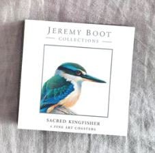 Jeremy Boot Coasters (set of 4) - Kingfisher | Jeremy Boot Collections | Kitchen Accessories | Thirty 16 Williamstown