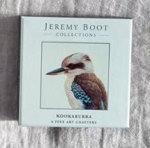 Jeremy Boot Coasters (set of 4) - Kookaburra | Jeremy Boot Collections | Kitchen Accessories | Thirty 16 Williamstown
