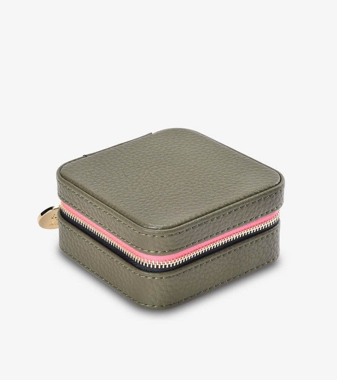 Jewellery Case - Khaki Pebble | Elms + King | Accessories | Thirty 16 Williamstown