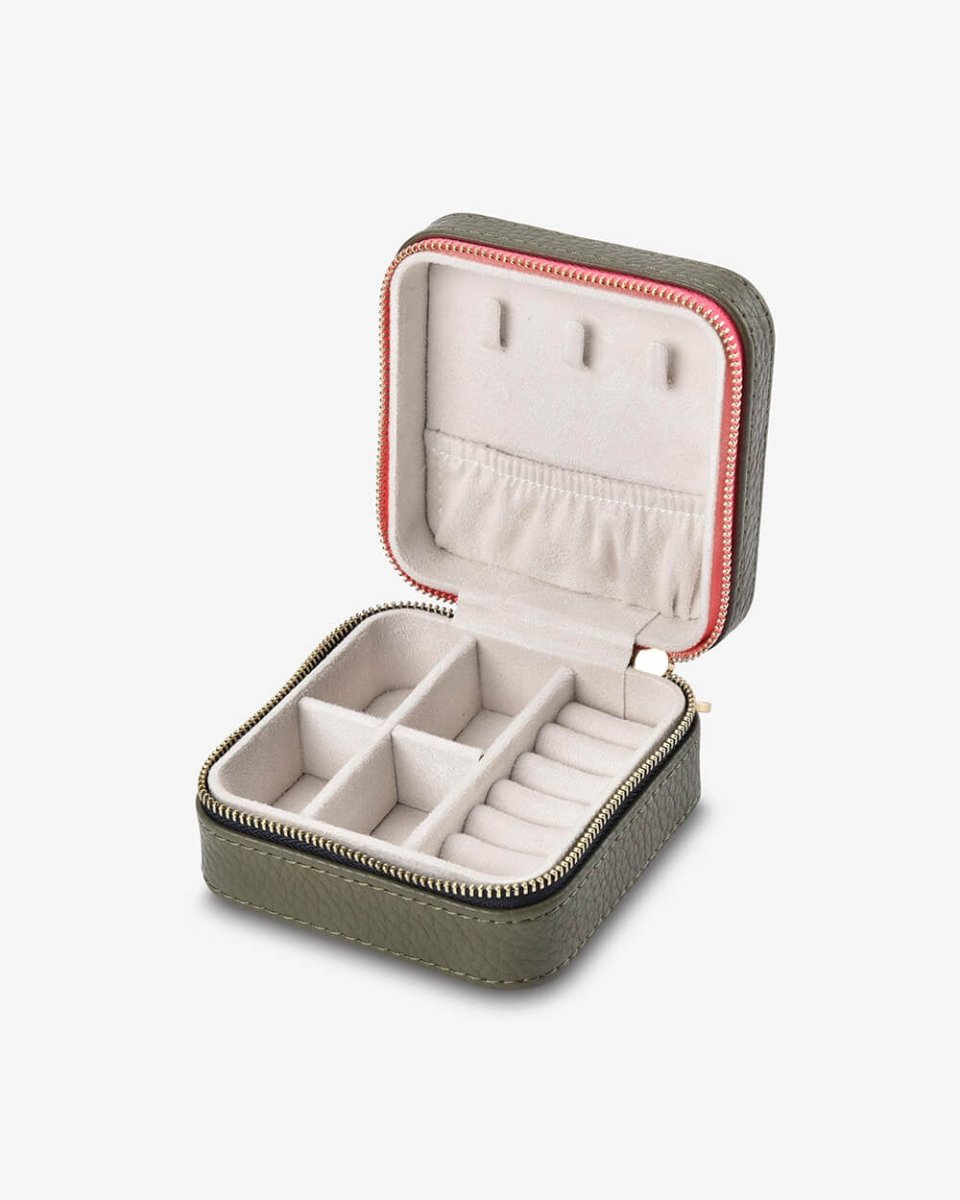 Jewellery Case - Khaki Pebble | Elms + King | Accessories | Thirty 16 Williamstown