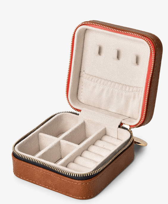 Jewellery Case - Tan Pebble | Elms + King | Accessories | Thirty 16 Williamstown