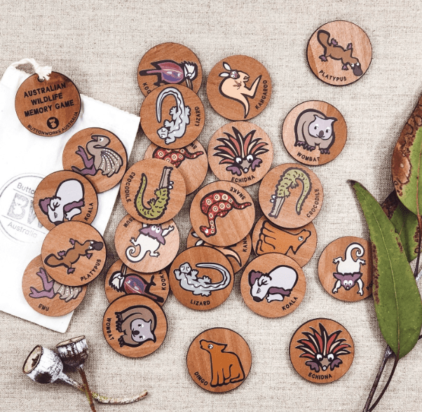 Jolly Animals Memory Game | Buttonworks Australia | Toddler Puzzles &amp; Games | Thirty 16 Williamstown