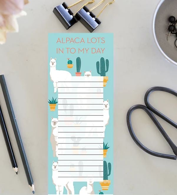 Jotter - Alpaca Lots In To My Day | All Gifts Australia | Stationery | Thirty 16 Williamstown