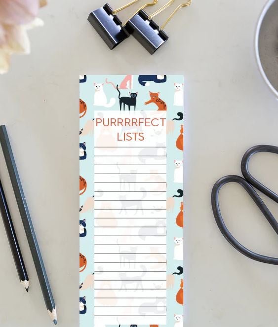 Jotter - Colourful Cats, Purrrrfet Lists | All Gifts Australia | Stationery | Thirty 16 Williamstown
