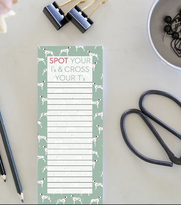Jotter - Dalmatian, Spot Your I's & Cross Your T's | All Gifts Australia | Stationery | Thirty 16 Williamstown
