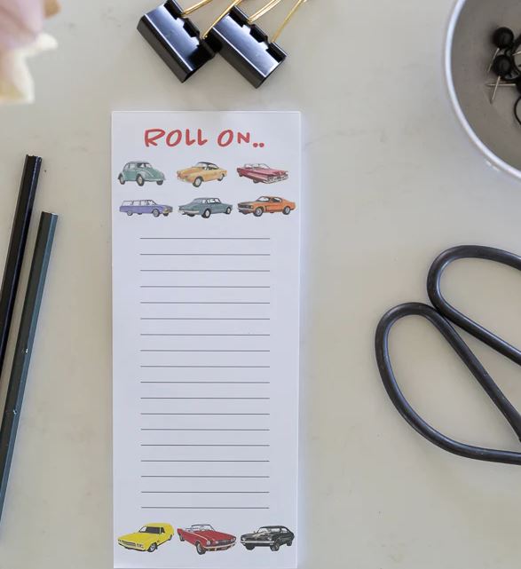 Jotter - Roll on - Classic Cars | All Gifts Australia | Stationery | Thirty 16 Williamstown