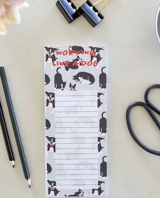 Jotter - Working Like a Dog | All Gifts Australia | Stationery | Thirty 16 Williamstown