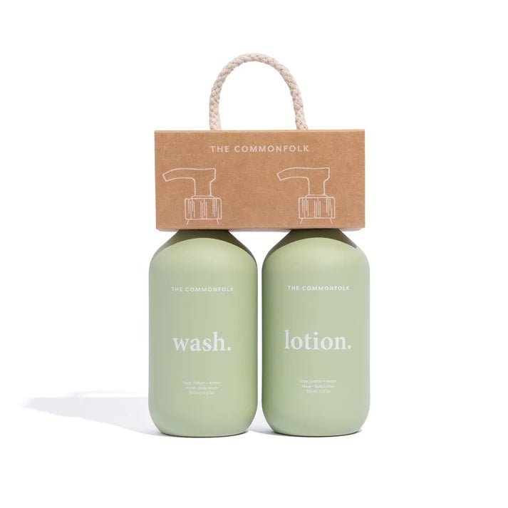 Keep It Simple Wash+Lotion Kit - Sage | The Commonfolk | Body Lotion & Wash | Thirty 16 Williamstown