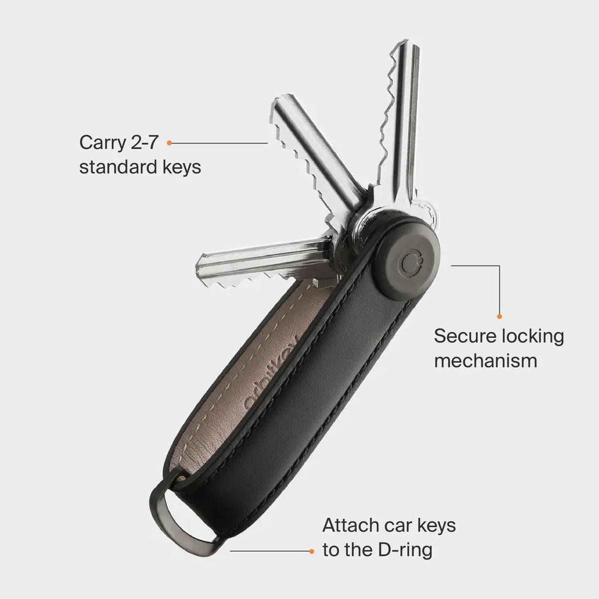 Key Organiser Leather - Wine | Orbitkey | Accessories | Thirty 16 Williamstown