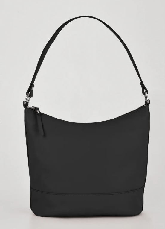 Kirsten Leather Bucket Shoulder Bag - Black | Gabee | Leather Bags | Thirty 16 Williamstown