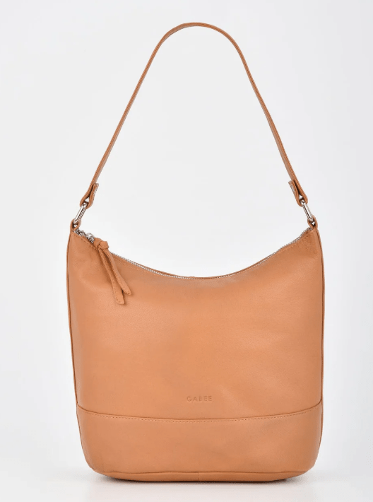 Kirsten Leather Bucket Shoulder Bag - Camel | Gabee | Leather Bags | Thirty 16 Williamstown