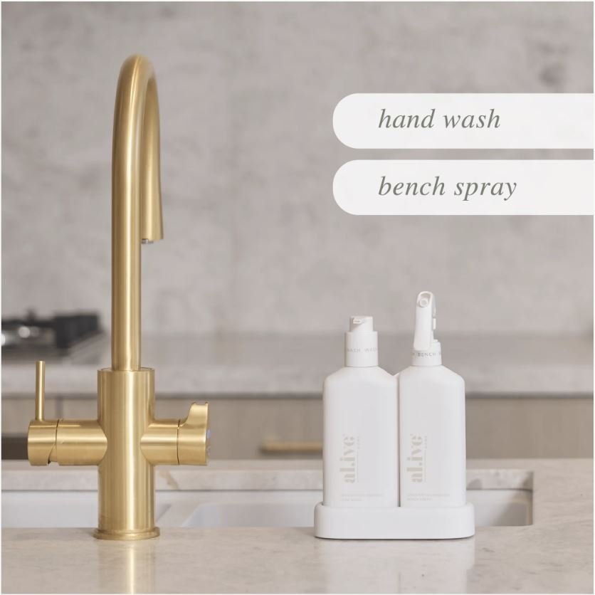Kitchen Duo - Dish Wash & Bench Spray (White) Lemon Myrtle & Honeydew | Al.ive Body | At The Sink | Thirty 16 Williamstown