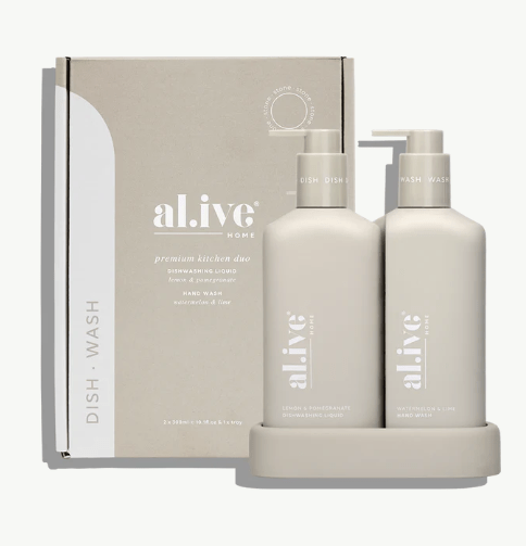 Kitchen Duo - Dish Wash & Hand Wash Lemon & Pomegranate + Watermelon & Lime | Al.ive Body | At The Sink | Thirty 16 Williamstown