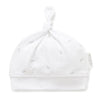 Knot Hat - Pale Grey Leaf with Spot | Purebaby | Baby &amp; Toddler Hats &amp; Beanies | Thirty 16 Williamstown