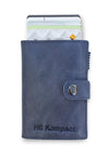 Kompact Premium Leather RFID - Colbalt/Navy