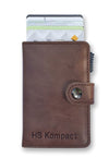 Kompact Premium Leather RFID - Dark Brown
