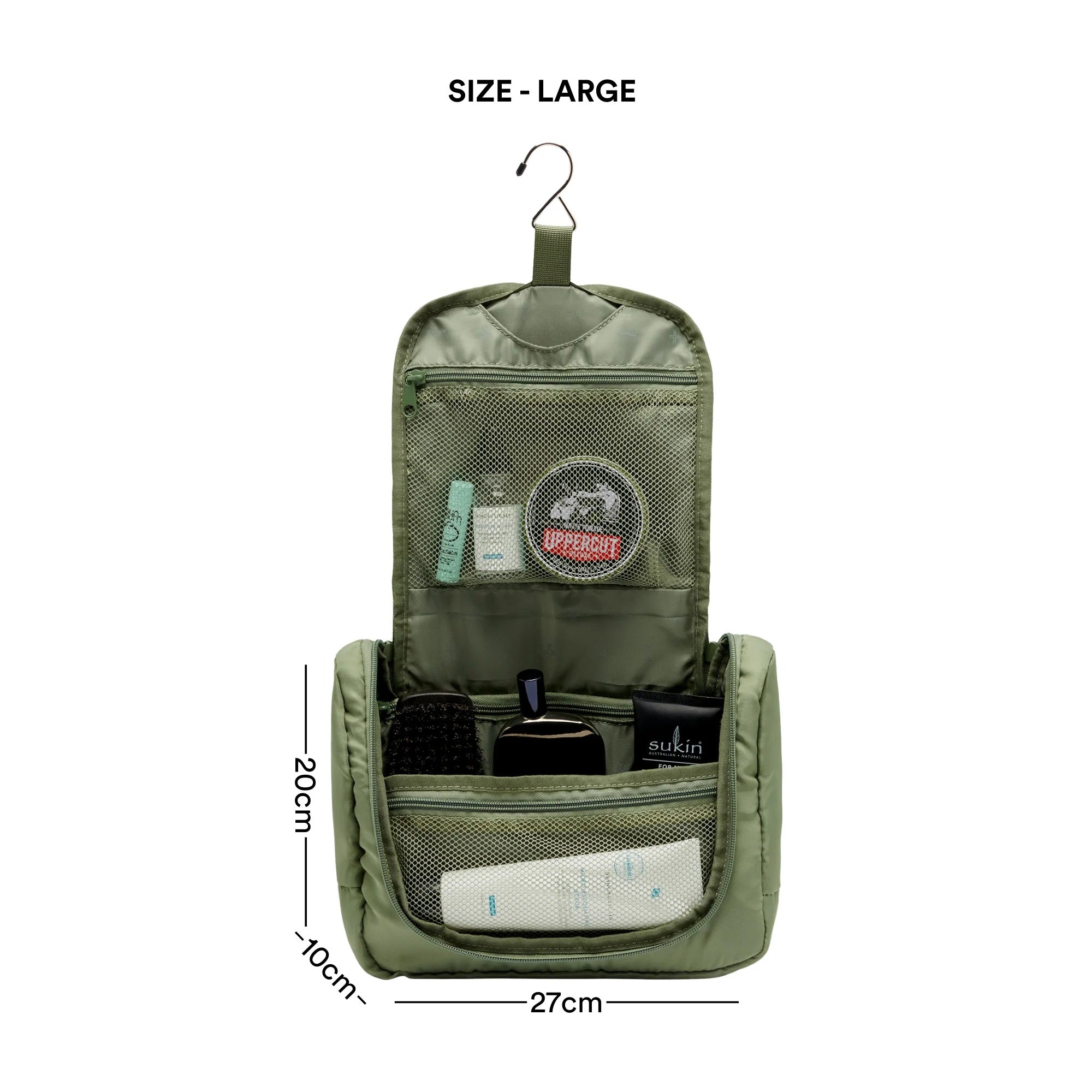 Toiletry Organiser Large - Olive