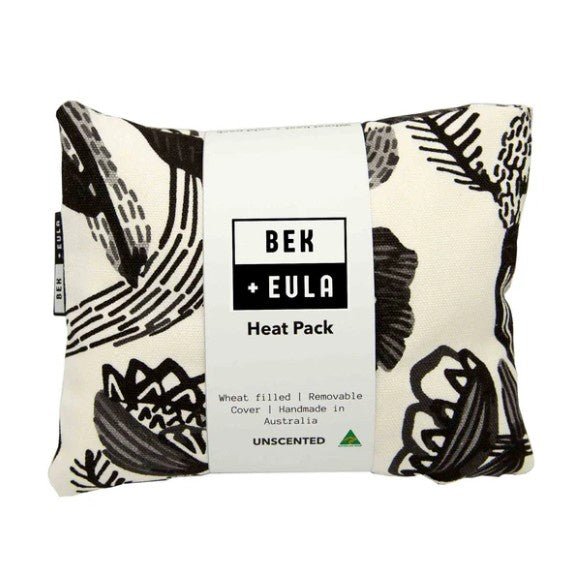 Large Heat Pack - Modern Mono Floral | Bek + Eula | Heat Packs, Eye Pillows & Masks | Thirty 16 Williamstown