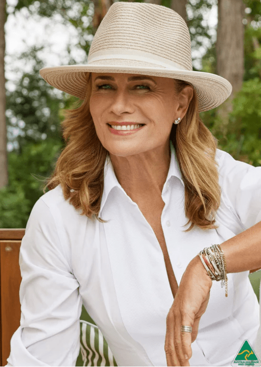 Laura Flexibraid® - Mix Camel | Canopy Bay By Deborah Hutton | Sun Hats | Thirty 16 Williamstown