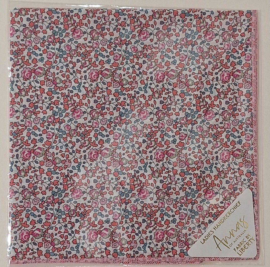 Liberty Print Hankie - Eloise Pink | Annas of Australia | Hankies | Thirty 16 Williamstown