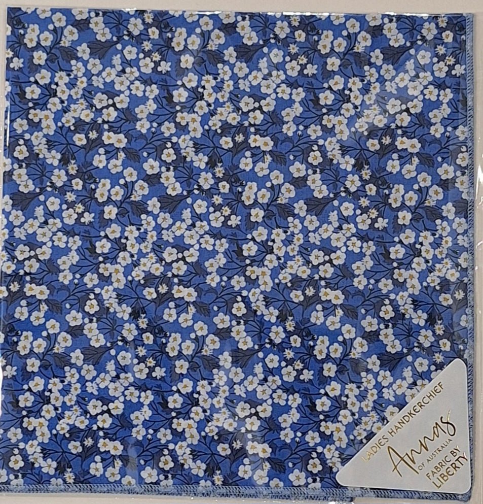 Liberty Print Hankie - Misti Valeria Royal | Annas of Australia | Hankies | Thirty 16 Williamstown