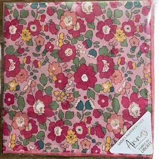 Liberty Print Hankie - Pretty Raspberry | Annas of Australia | Hankies | Thirty 16 Williamstown
