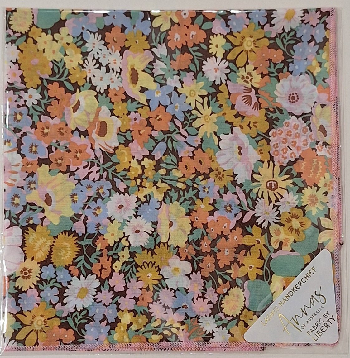 Liberty Print Hankie - Thorpe Orange | Annas of Australia | Hankies | Thirty 16 Williamstown