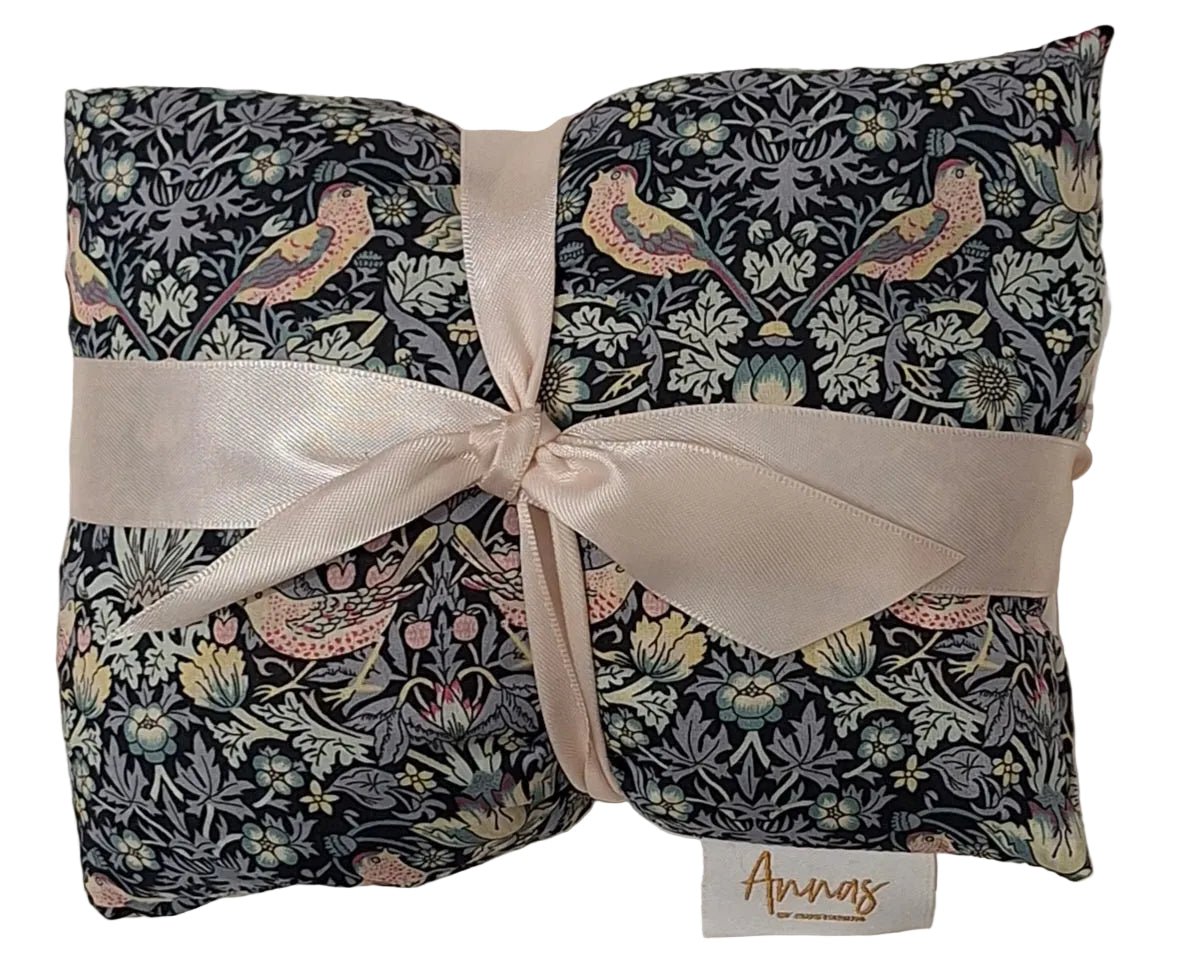 Liberty Print Wheat Bags - Strawberry Thief Navy | Annas of Australia | Heat Packs, Eye Pillows &amp; Masks | Thirty 16 Williamstown