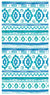 Lightweight Eco Towel - Tribal 2 Blue | KE Design | Travel Accessories | Thirty 16 Williamstown