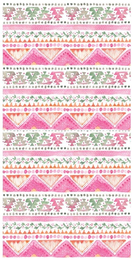 Lightweight Eco Towel - Tribal 3 Pink | KE Design | Travel Accessories | Thirty 16 Williamstown