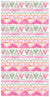 Lightweight Eco Towel - Tribal 3 Pink | KE Design | Travel Accessories | Thirty 16 Williamstown