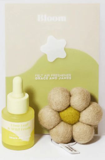 Lime Leaf & Fresia - Felt Air Freshener | Grace and James | Home Fragrances | Thirty 16 Williamstown