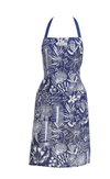 Linen Apron - Navy Natives | Annabel Trends | Aprons, Mitts &amp; Tea Towels | Thirty 16 Williamstown