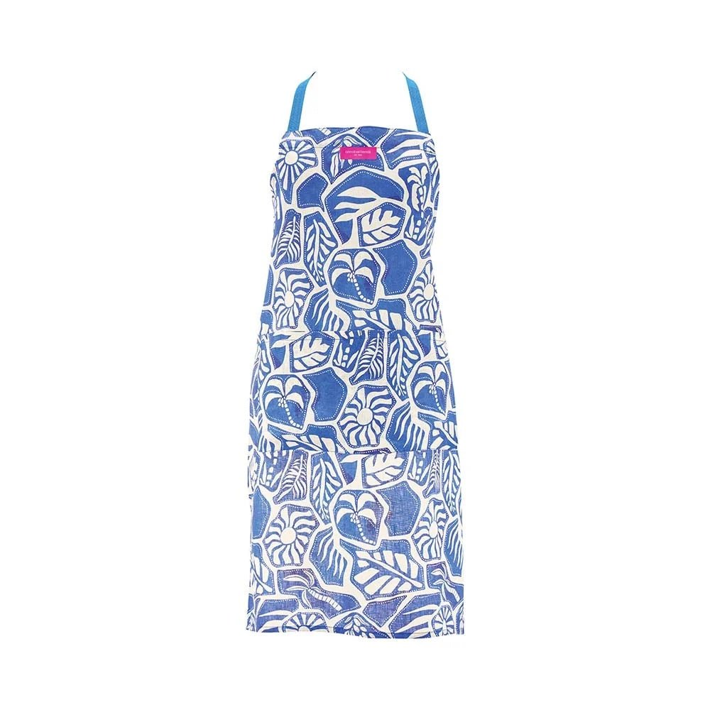 Linen Cotton Apron - Blue Oasis | Annabel Trends | Aprons, Mitts &amp; Tea Towels | Thirty 16 Williamstown