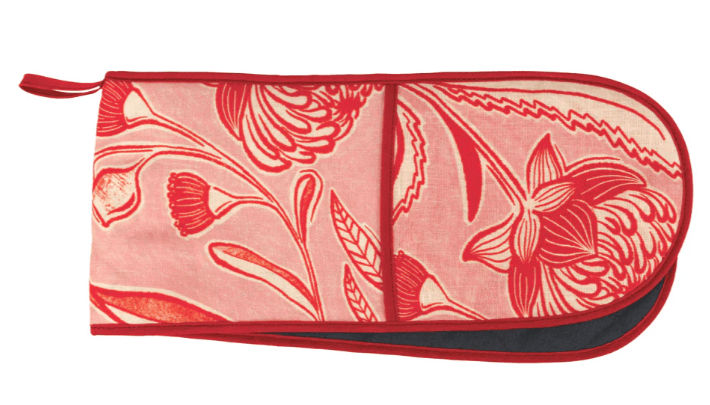 Linen Double Oven Mitt - Trailing Natives | Annabel Trends | Aprons, Mitts & Tea Towels | Thirty 16 Williamstown