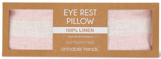 Linen Eye Rest Pillow - Pink Stripe | Annabel Trends | Heat Packs, Eye Pillows & Masks | Thirty 16 Williamstown