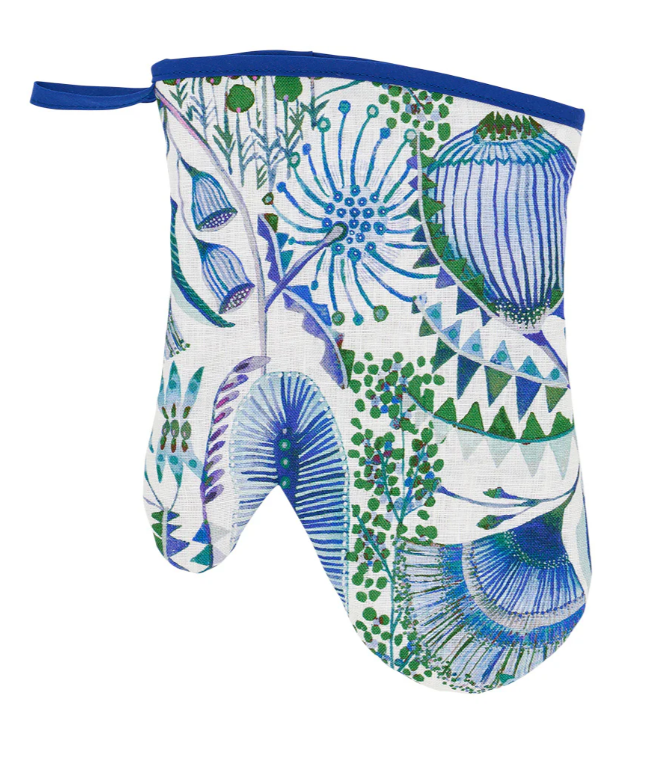 Linen Oven Mitt - Bush Botanical | Annabel Trends | Aprons, Mitts &amp; Tea Towels | Thirty 16 Williamstown